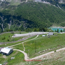 Bernina Pass mit dem Fahrrad, Bernina Express