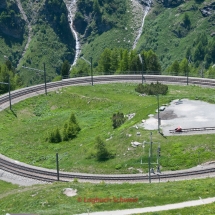 Bernina Pass mit dem Fahrrad, Bernina Express