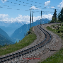 Bernina Pass mit dem Fahrrad, Bernina Express