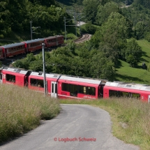 Bernina Pass mit dem Fahrrad, Bernina Express