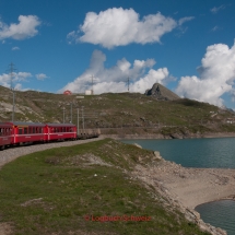 Bernina Pass mit dem Fahrrad, Bernina Express