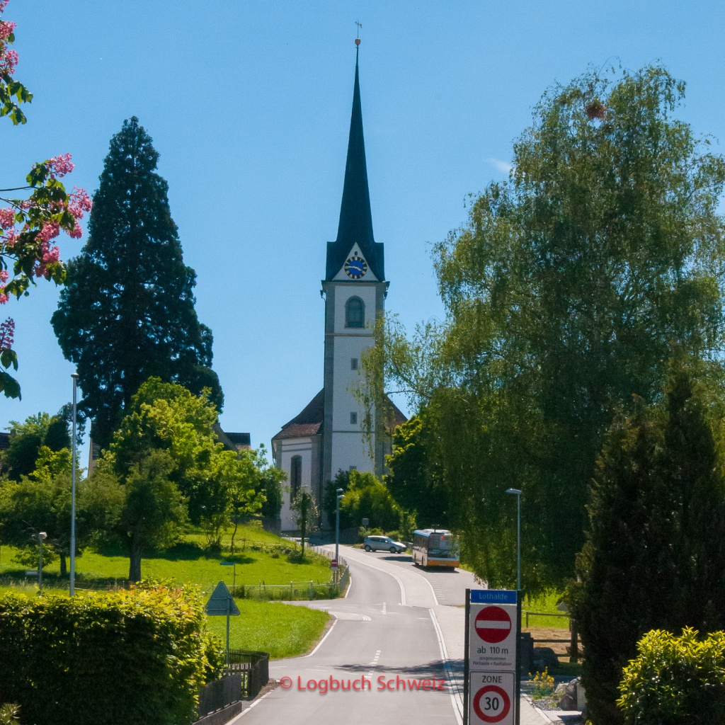 Bodenseeradweg Schweiz Kirche Altnau
