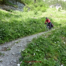 vom Gemmipass ins Kandertal mit dem Fahrrad