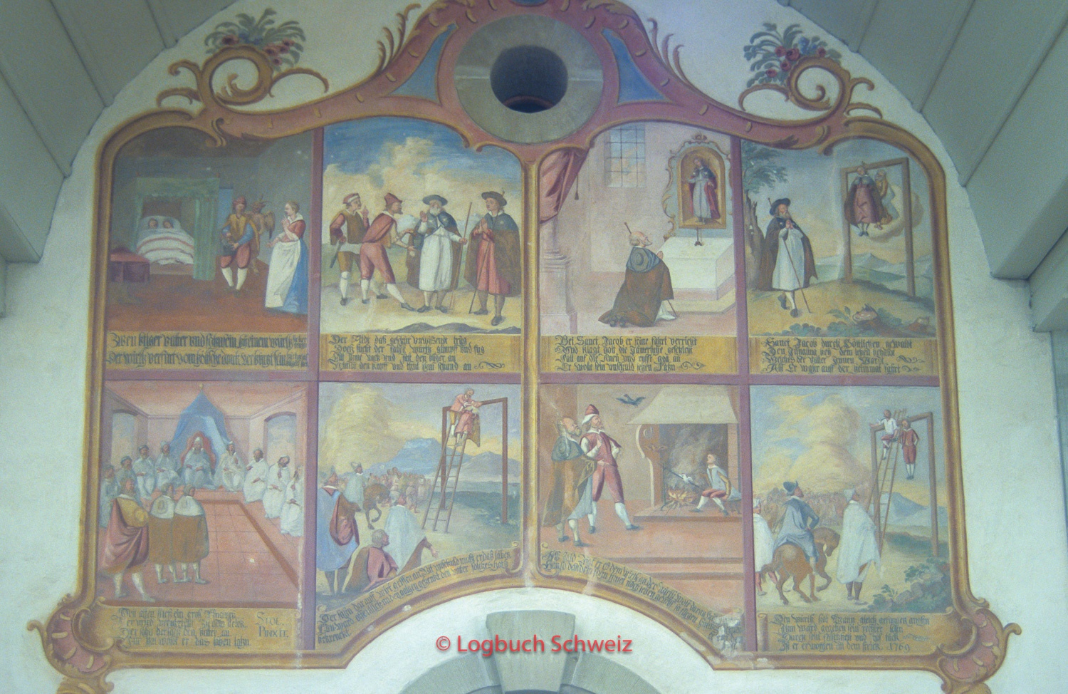 Tafers mit der Geschichte vom Galgen- und Hühnerwunder