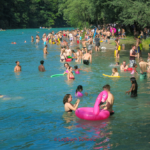 Aare Fahrradtour, Bern Aareschwimmen