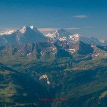 Brienzer-Rothornbahn Blick auf Jungfraugruppe