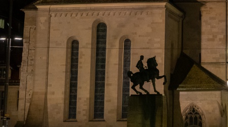 Das Fraumünster in Zürich mit den Chagall Fenstern