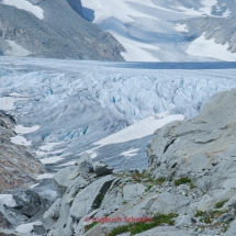 Furkapass mit dem Fahrrad Rhonegletscher