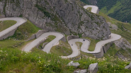 Gotthardpass mit dem Fahrrad, Tremola