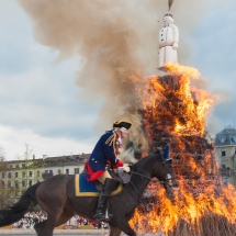 Sechseläuten mit Zug der Zünfte, Böögg Verbrennung