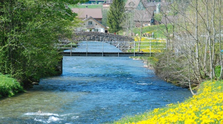 Fluß Thur Radtour